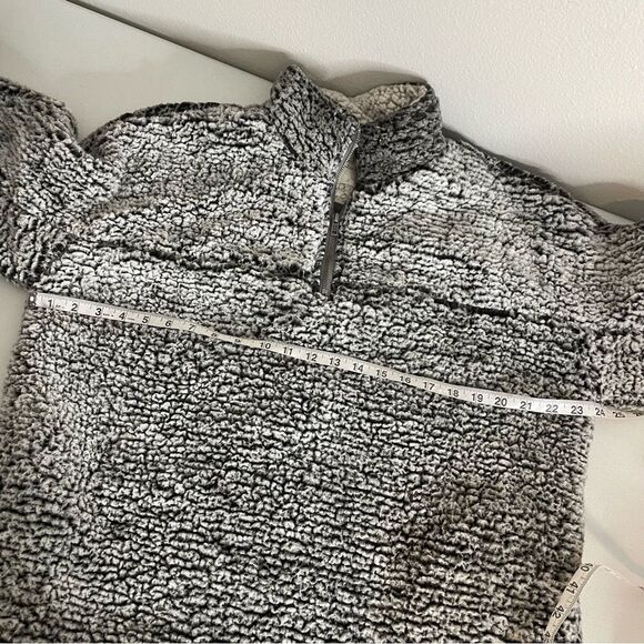 Altar’d State Quarter Zip Sherpa Fleece Pullover Size Large - Picture 15 of 16